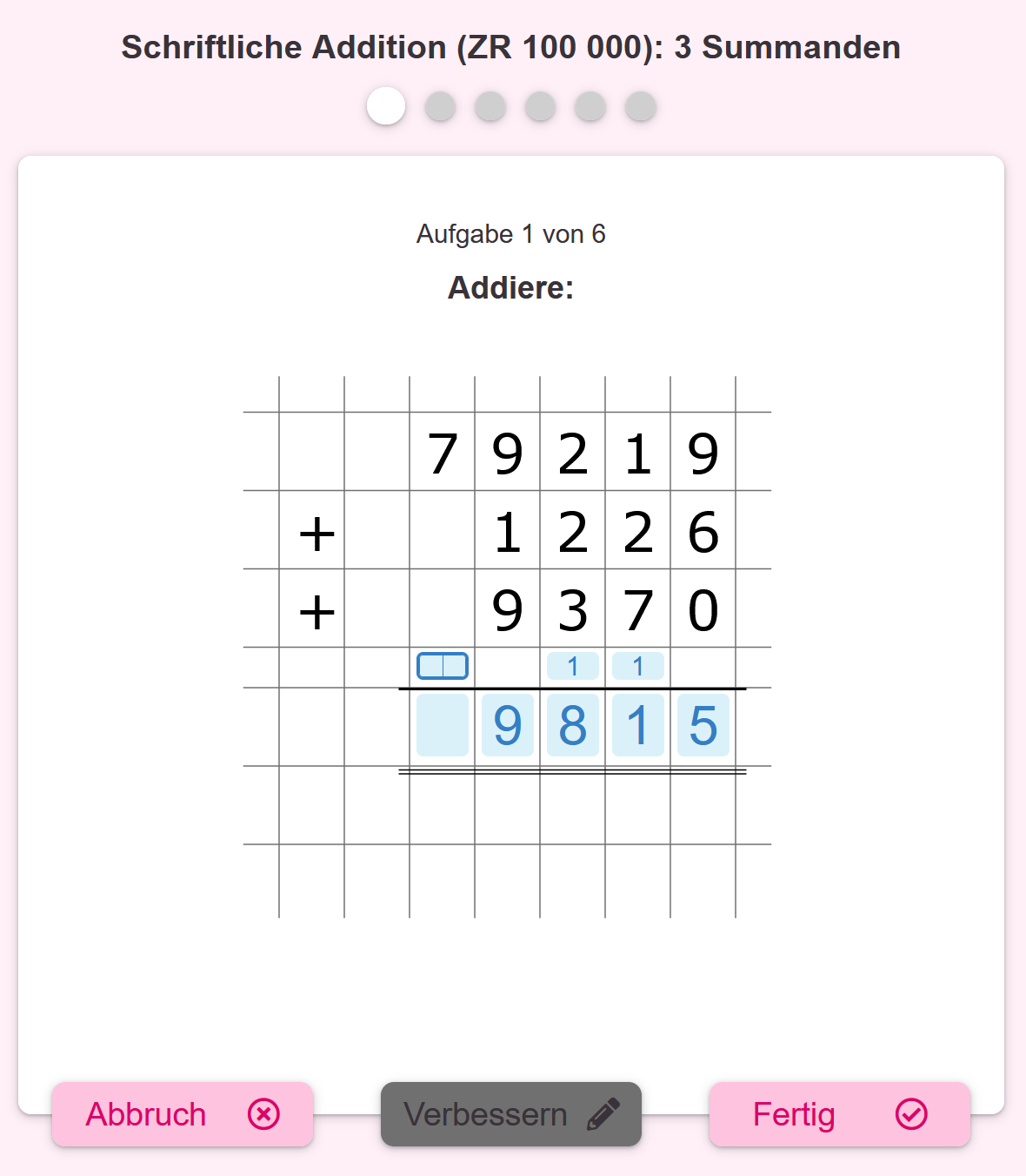 Screenshot LernMax Mathematik Online